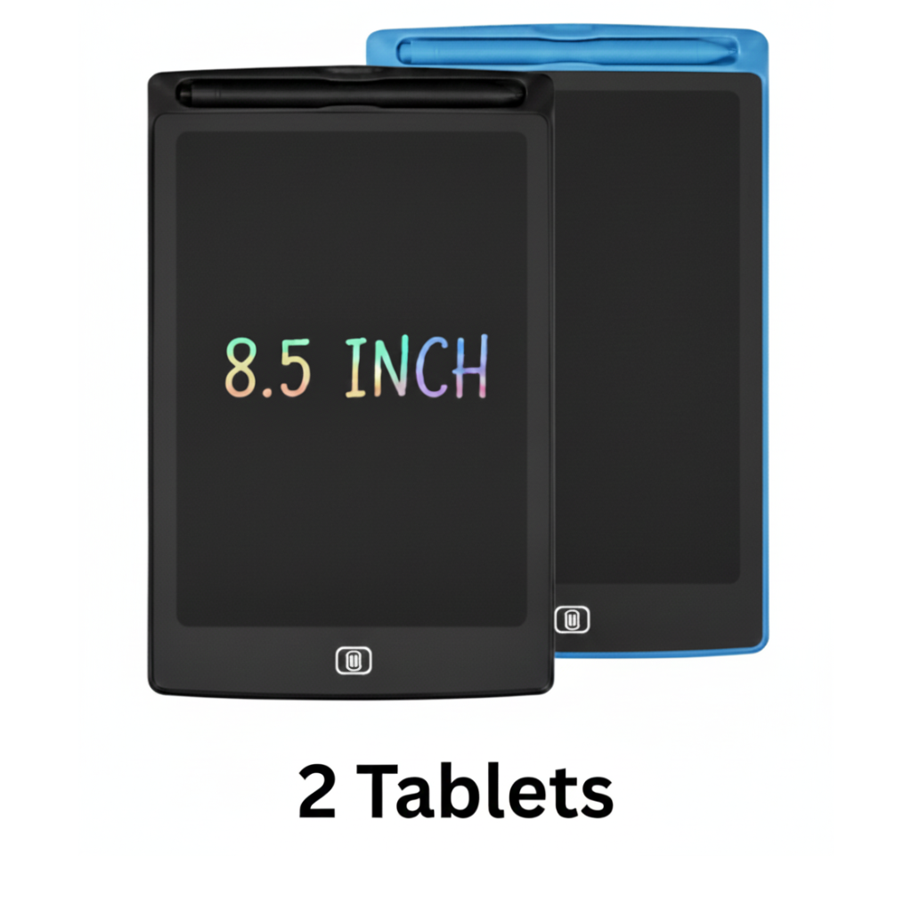 Kids Multi color LCD Writing Tablet - Reusable Doodle Pad Digital Drawing Board, 6.5/8.5/10/12 Inch, Touch Erase, Eco-Friendly Learning & Writing Board, Portable & Lightweight, Fun & Educational Toy, Perfect Gift for Toddlers