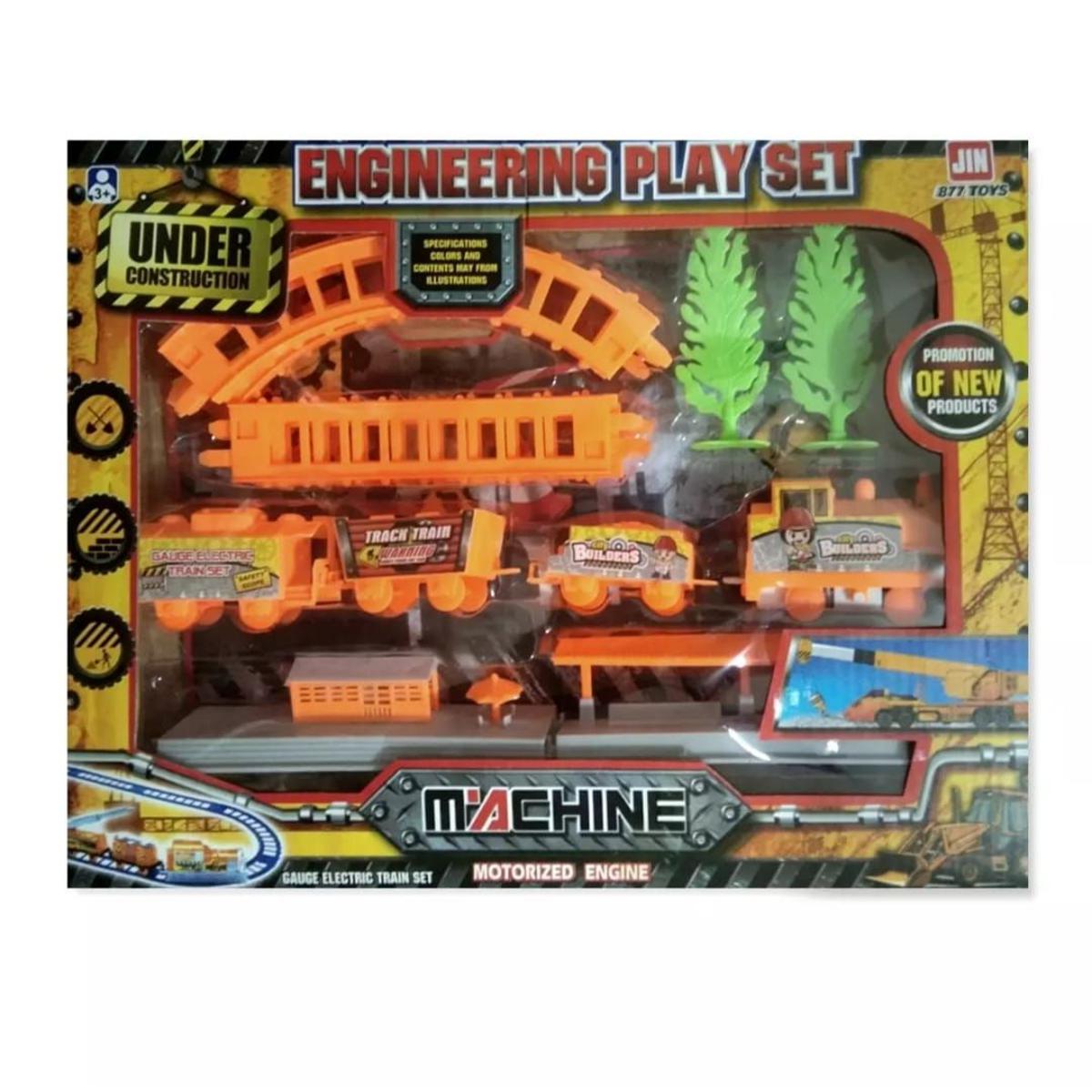 train track set long railway station battery operat toy train track set