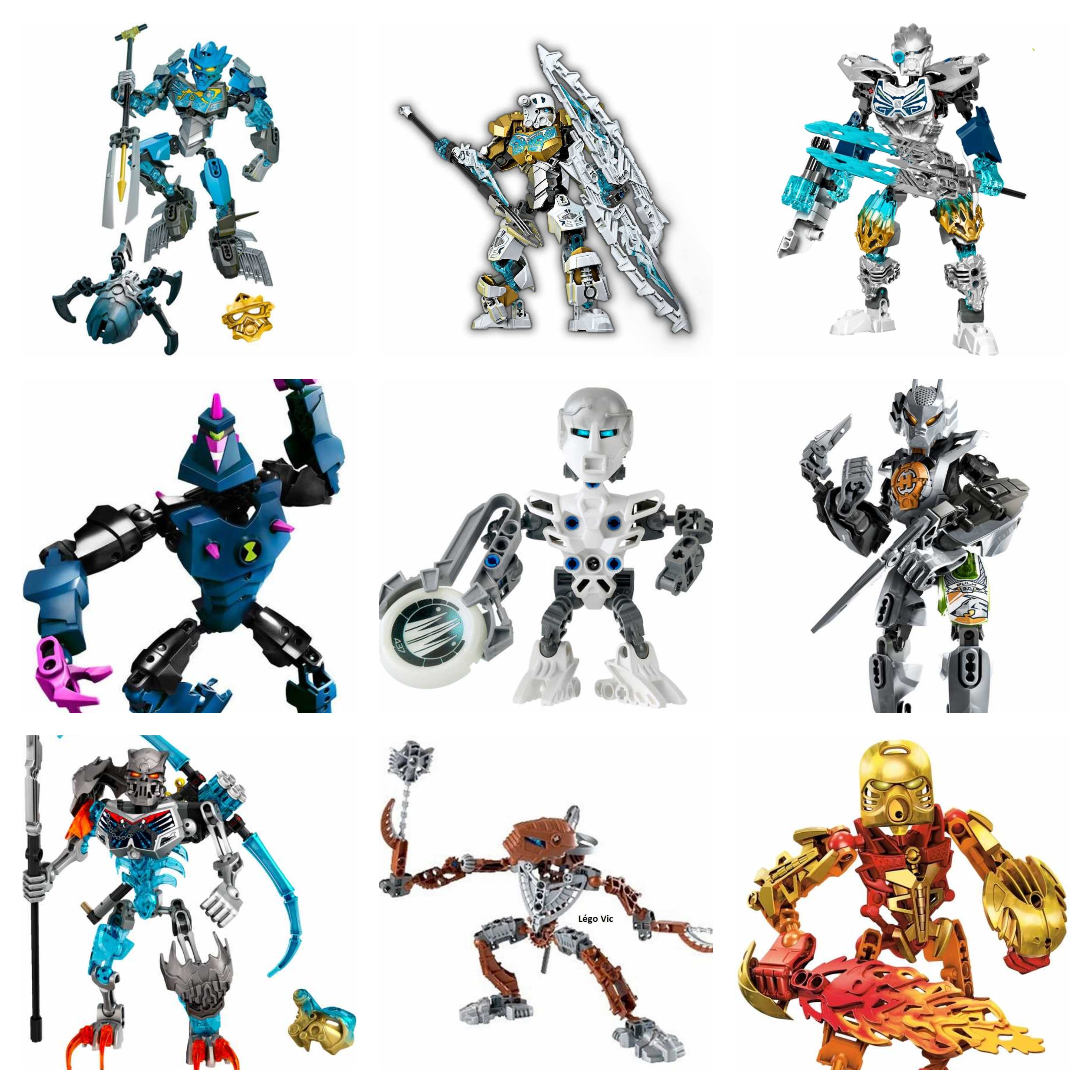 Original Lego BIONICLES Compatible Hero Factory chima cbs  kingdom Compatible Without Box and Accessories Action Figure Toy