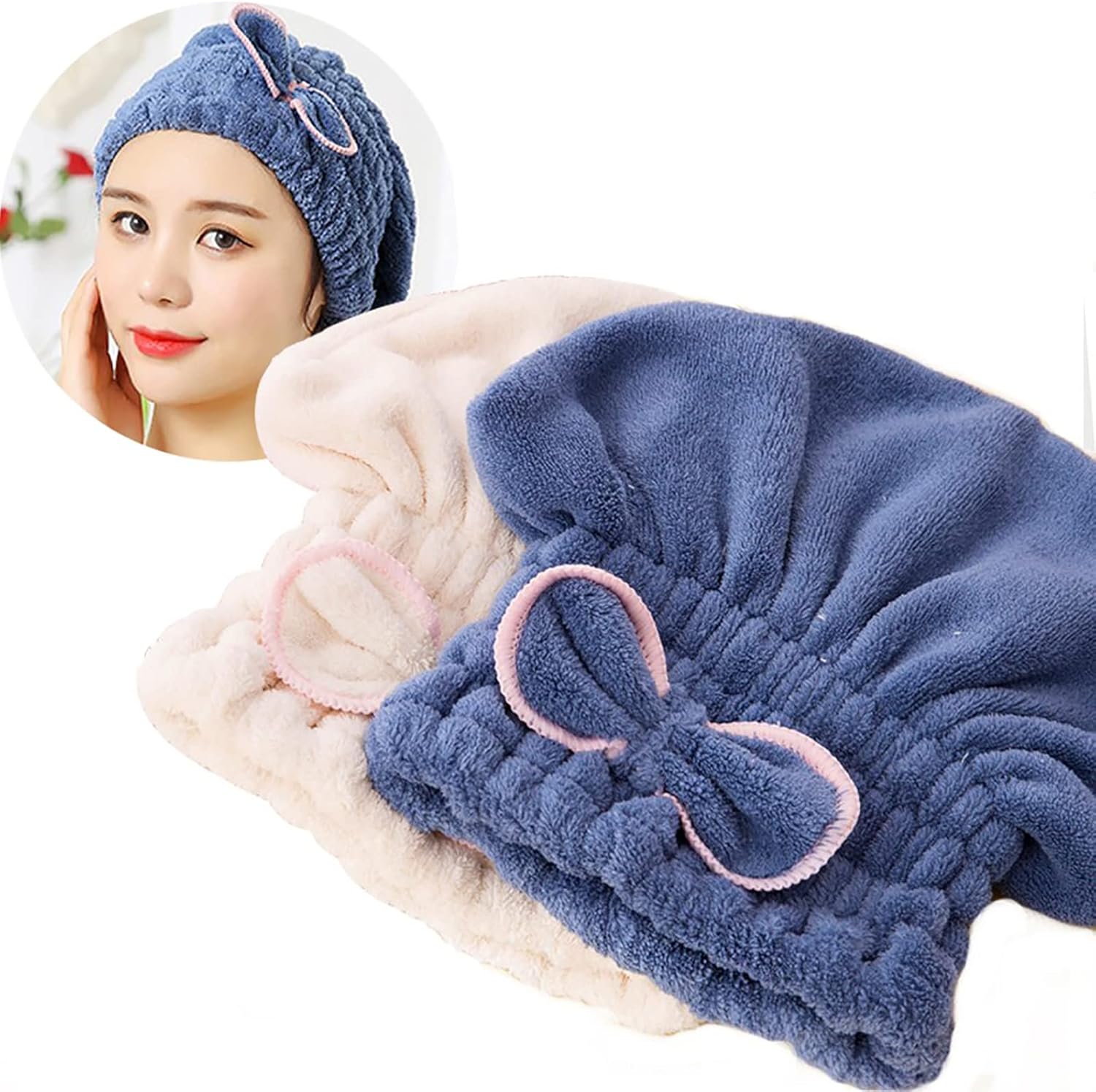 Microfiber Hair Dry Hat for Women - Hair Drying Towel Cap, Quick Dry Hair Wrap Hat, Super Absorbent Bath Cap, Shower Cap, Soft Hair Dryer Cap Towel, Frizz-Free Hair Care, Lightweight Hair Towel Wrap, Perfect for Long, Short, Thick & Curly Hair price in Pakistan