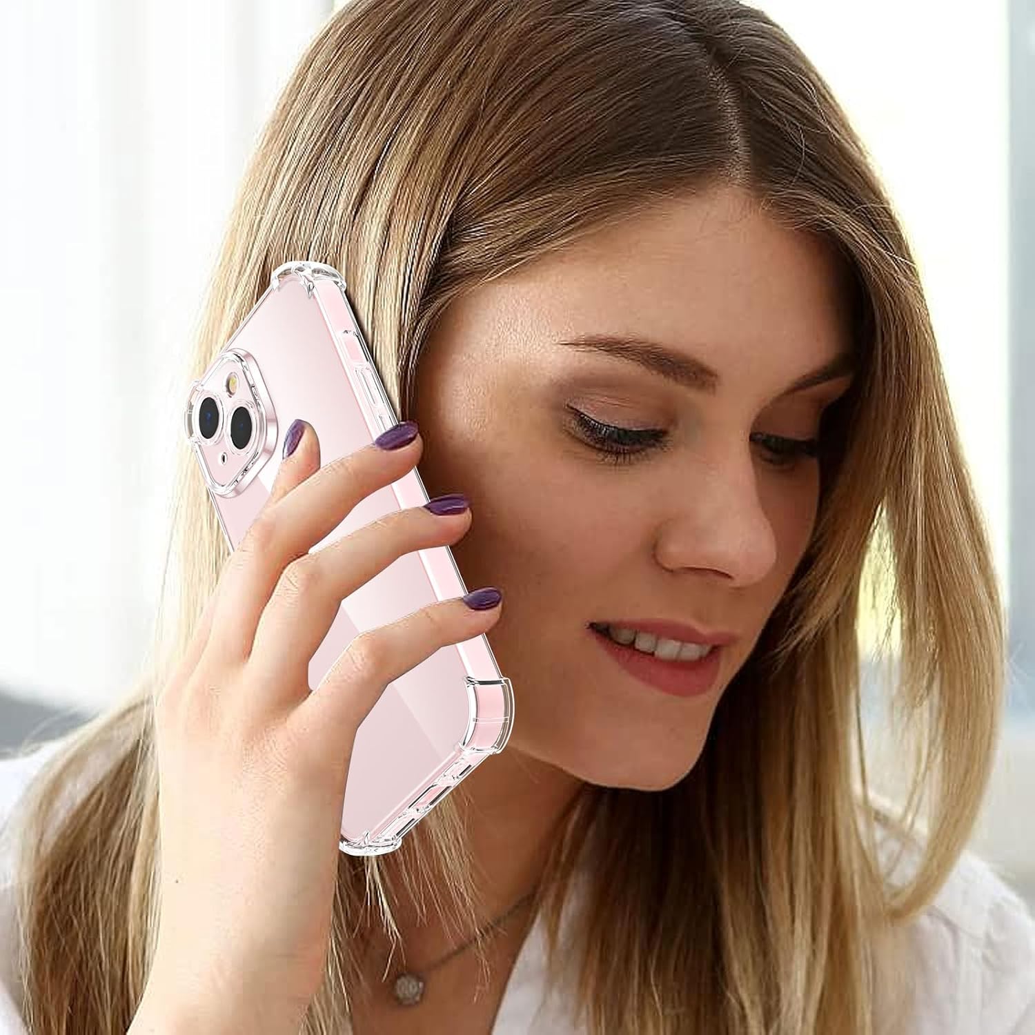 Phone Case For 7/8 + / 11 / Pro /- max /12 /13 / 14 / 15 / 16 /17/18 12min/ 13min Luxury Shockproof Transparent Case Bumper Back Cover Tranaparant Case Bumper Back Cover Tranaparant Clear Phone Back Cover