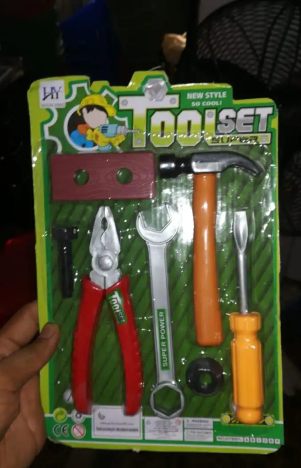 Tool Pretend Play Set Plastic Tool Kit 7 Pcs Tool Set For Kids