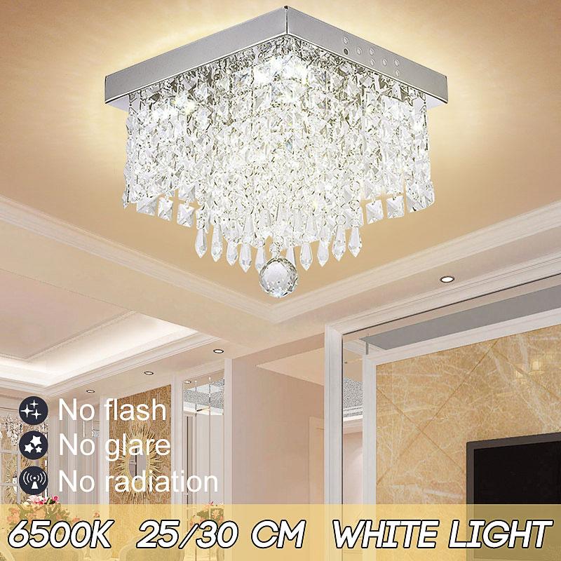 modern led crystal ceiling light