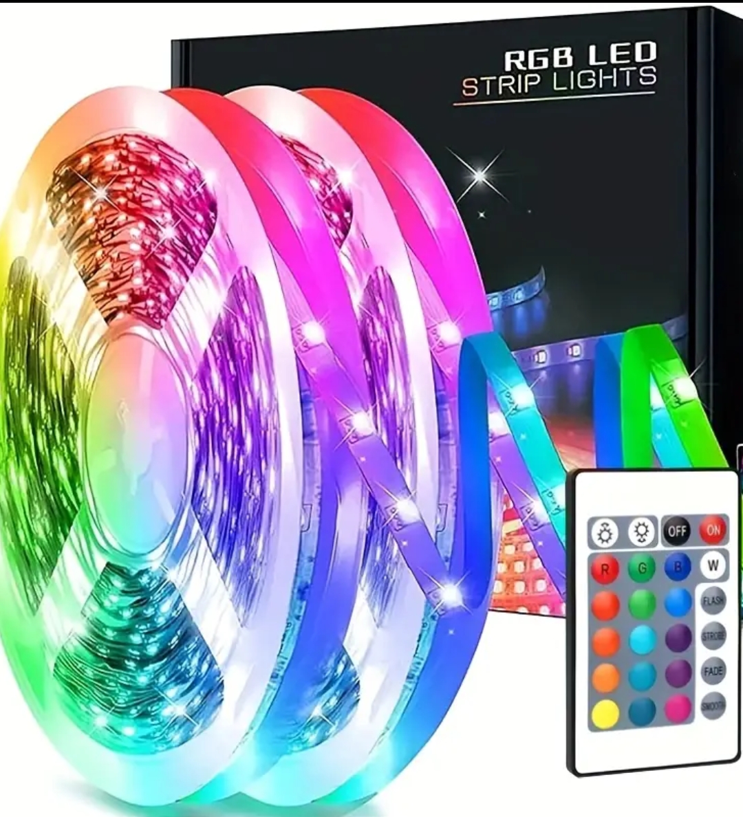 Dream Glow RGB LED Strip Light 15Feet/4.5 Meter for Room Decor Multi Color Lights with Remote | Water Resistance Fairy Light for Bedroom, Room Decoration Lights Home Décor, Ceiling, Gaming Setup, TV Backlight | Best Quality in Pakistan | 12V DC.