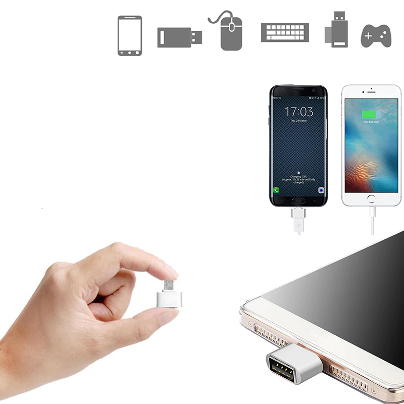 USB OTG Adapter Type-c and Micro Usb to Female USB Converter for Android Tablet PC and Laptop