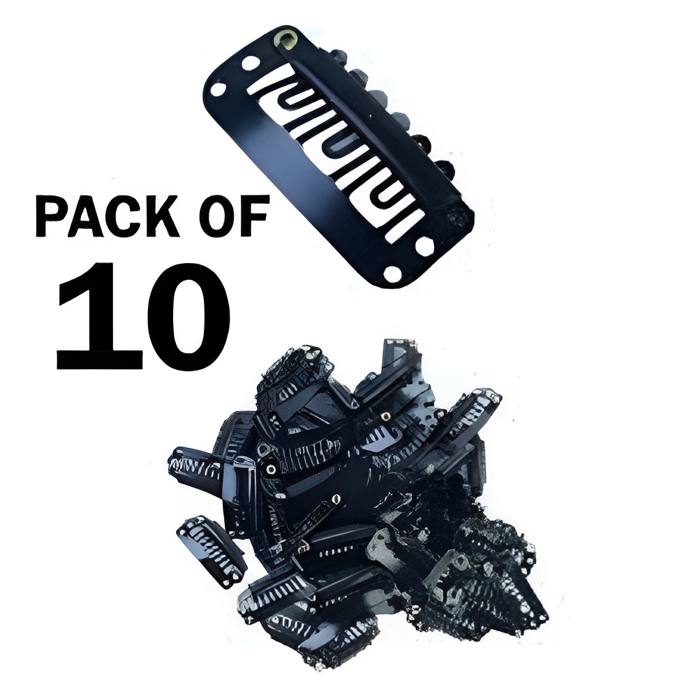 10 PCS Hair Fixing clips for WIGS or HAIR Extensions - Specially Designed for Men/Women