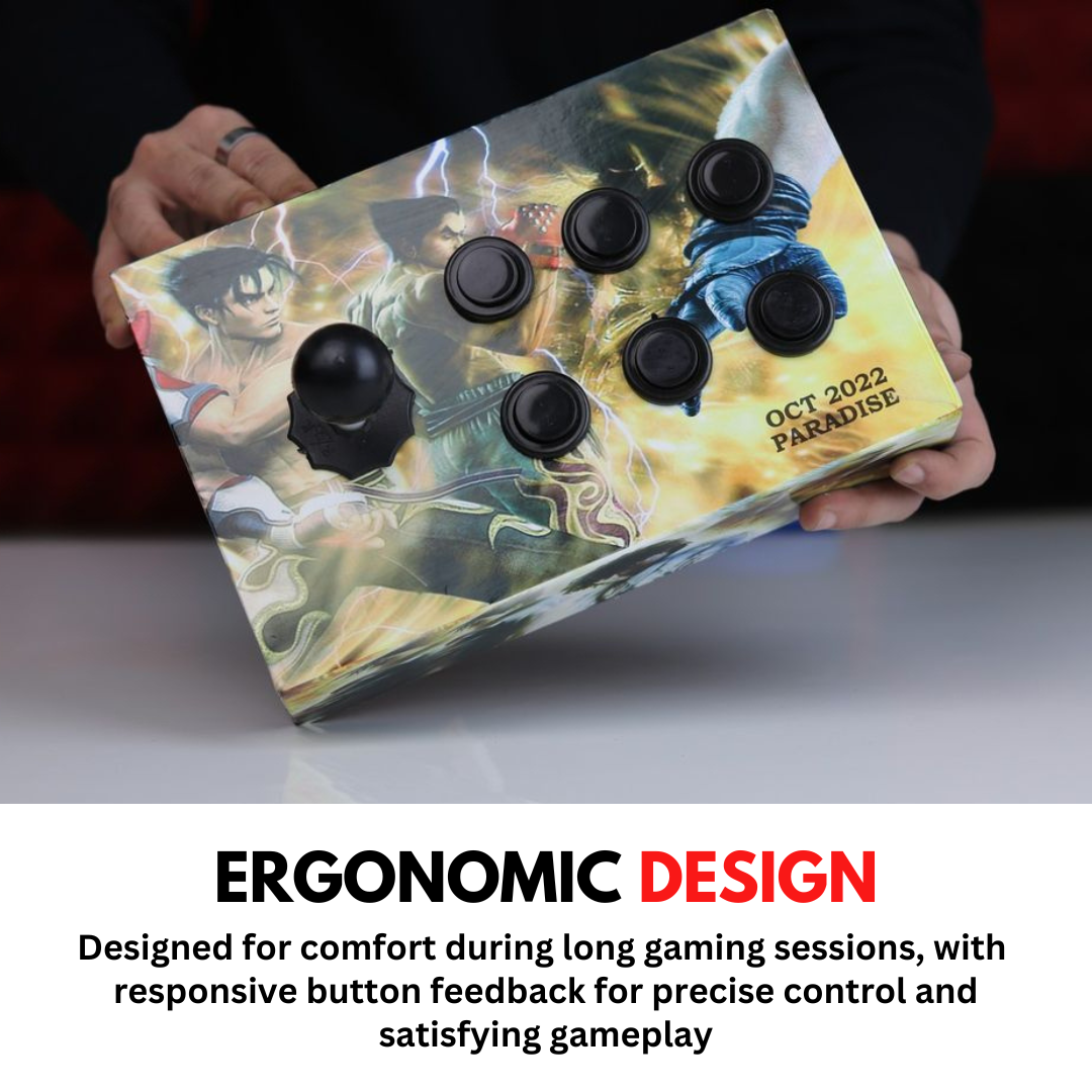 Arcade joy Stick for Windows, NEOGEO MAME32 KOF Mortal kombat Fighting Games 6 / 4 button Fight Stick Box For PC Laptop Computer