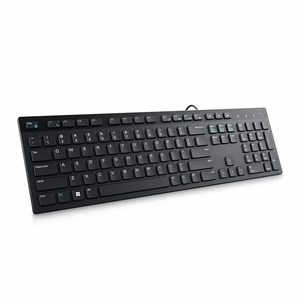 Dell KB216 USB Wired Keyboard 104 Keys Full Size Keyboard for Laptop PC Desktop