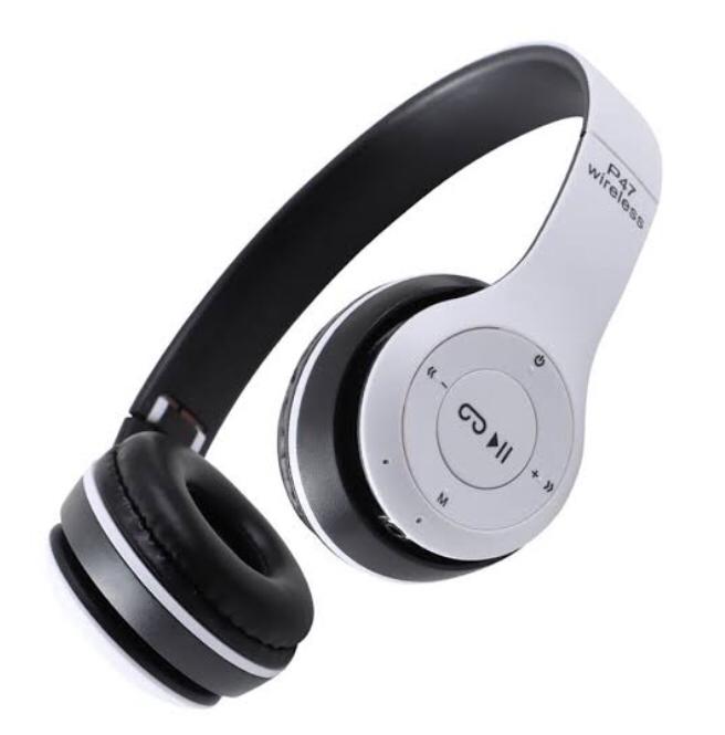 P47 Wireless Headset Bluetooth Foldable Headphone (Connect with All Smart Cell Phones / Laptops / Computer Systems).