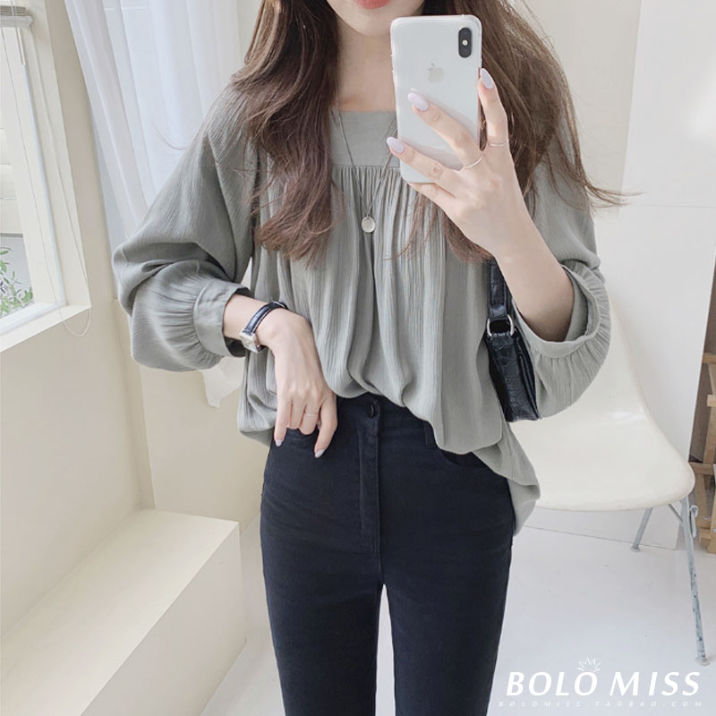 korean style women ladies loose square 