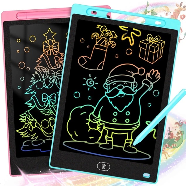 Colorful 10-inch LCD Drawing Tablet for Kids - Educational Drawing Pad with Stylus, Protective Screen & Key Lock, Ideal Travel Companion for Children 3-8 Years price in Pakistan