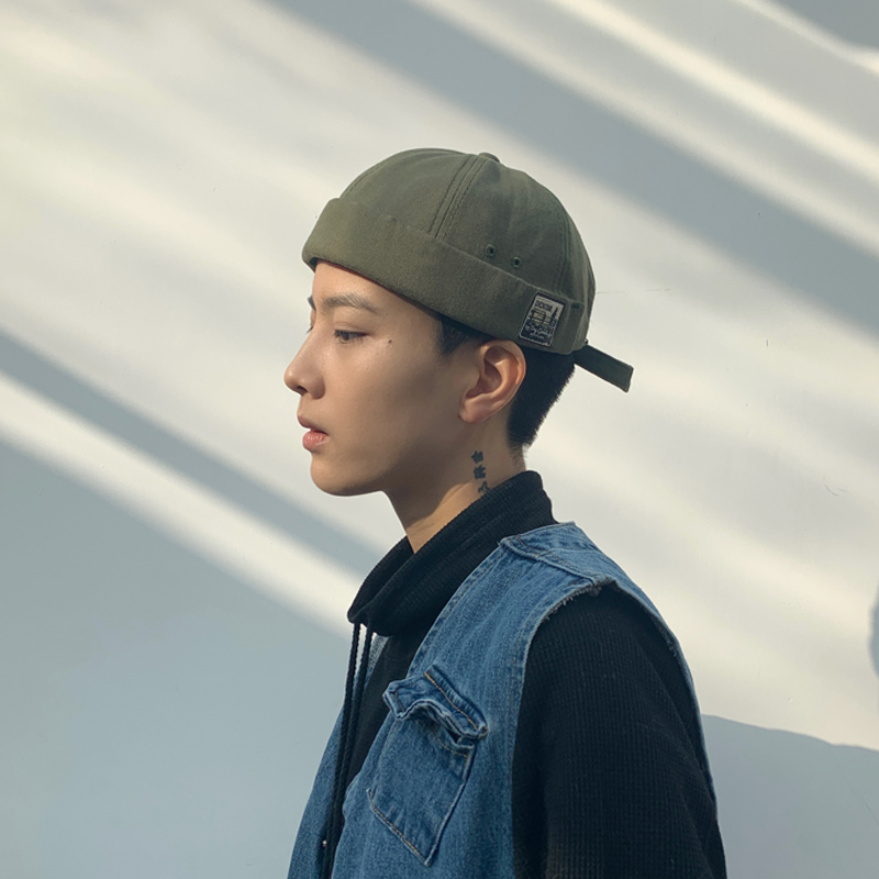 Japanese ritish retro melon skin hat 