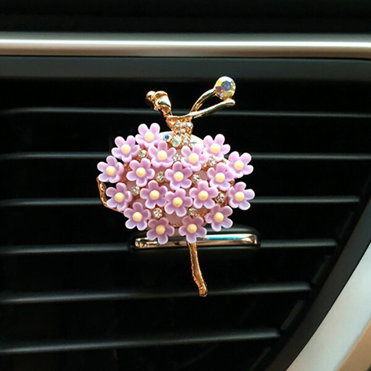 Dancing Ballet Girl Car Decoration Car Air Freshener Auto Outlet Perfume  Car Vent Clip Ornaments Car Accessories For Lady Women