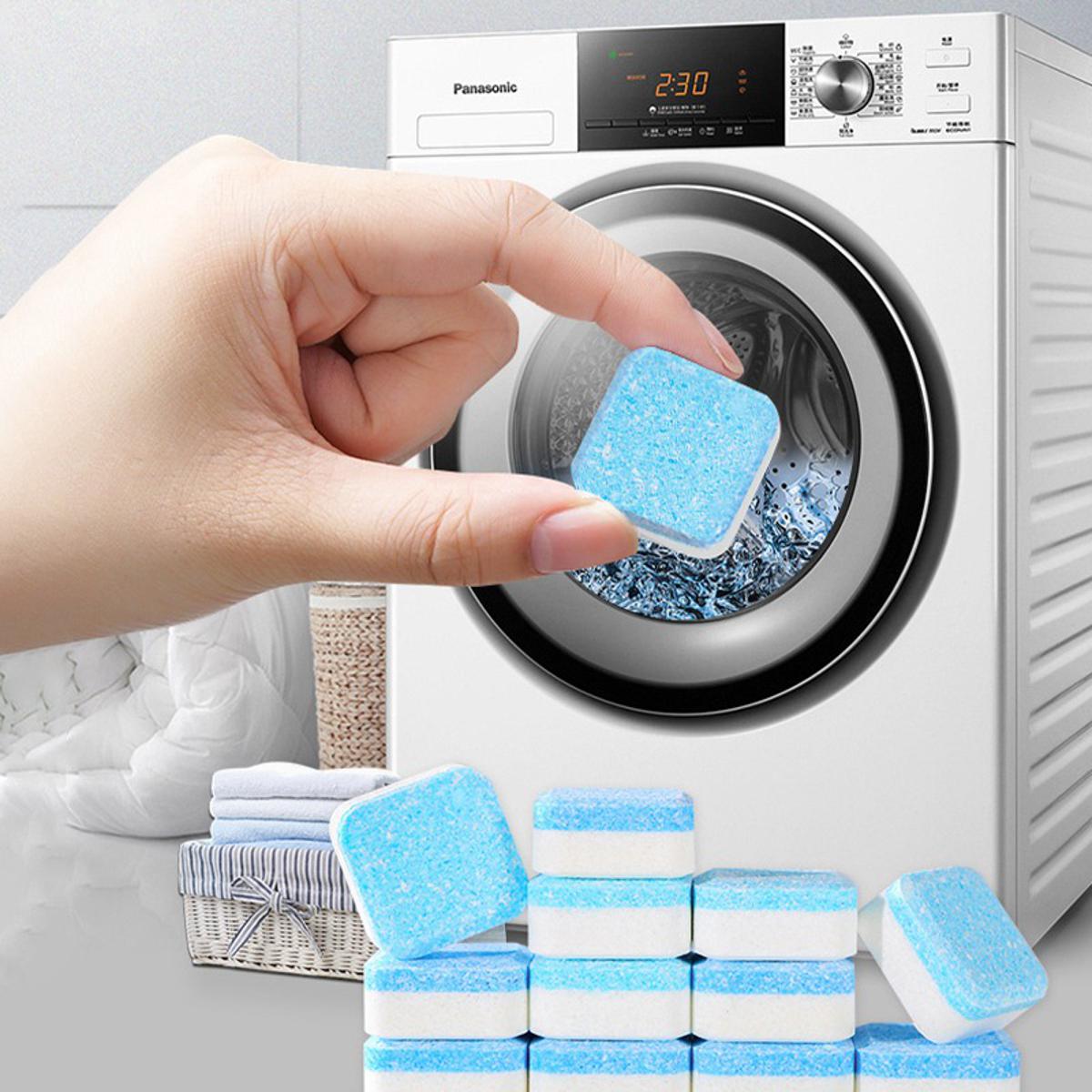 12pcs Washing Machine Cleaner Washer Cleaning Detergent Effervescent Tablets Washer Cleaner Washing Powder Accessory price in Pakistan