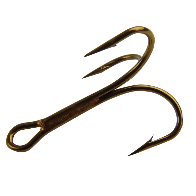 5  PCS 2,4,5 NUMBER MASTAD & SON TREBLE FISHING HOOKS