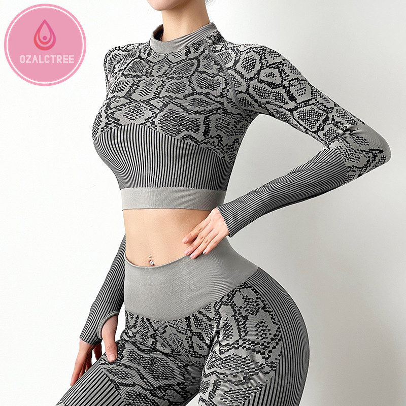 Seamless Gym Crop Top Women Sports Yoga 