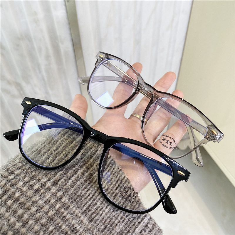 Original Transparent Square Frame Glasses for Men - Women Clear Lens Glasses Anti Blue Frame Spectacles For Men And Women random design random colour