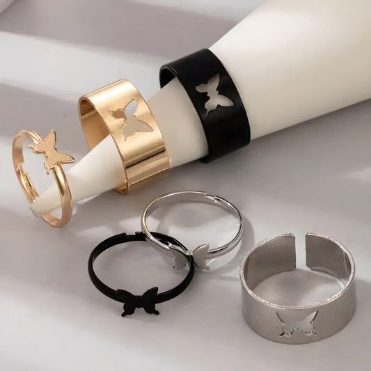 FASCINATION STORE presents a Beautiful Pack of 2 Rings for Lovers – Adjustable Heart Rings for Girls, the perfect Birthday Gift for Lovers and couples who adore meaningful fashion jewelry. Discover the charm of our Trendy Couple Rings – stylish, elegant,