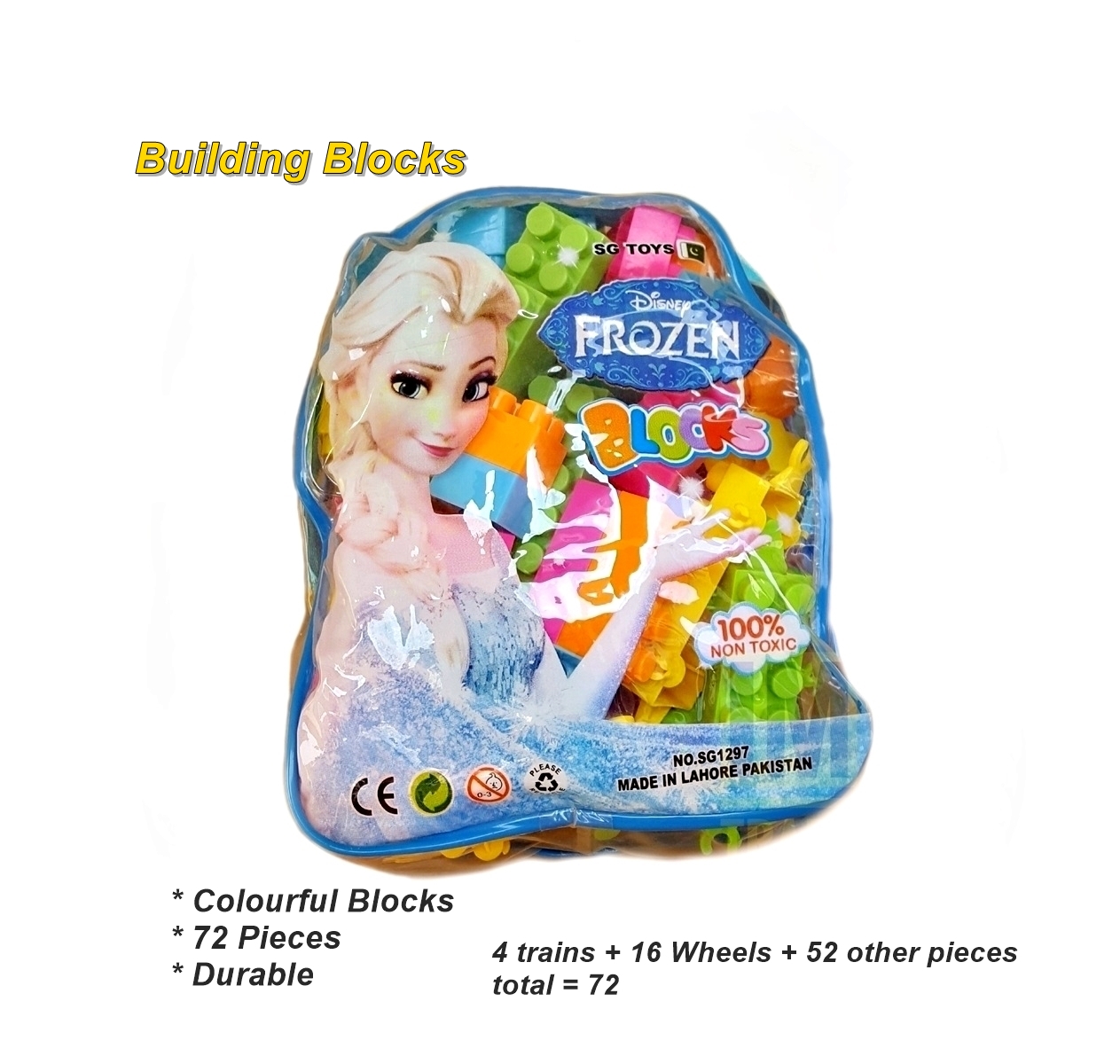 Blocks Pack 72 Educational Toy for Kids