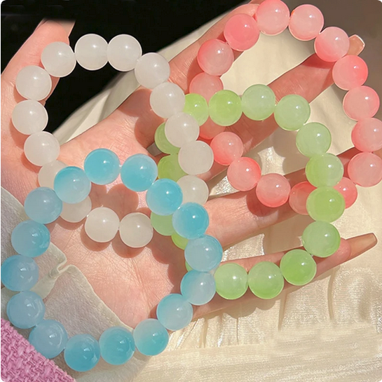 Colorful and beautiful Glass Pearl Bracelet for Girls good quality