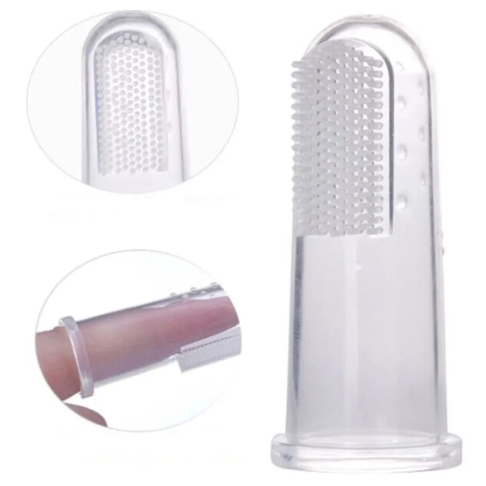 New Arrival Baby Items Children Teeth Clear Massage Soft Silicone Baby Finger Toothbrush Toddler teether