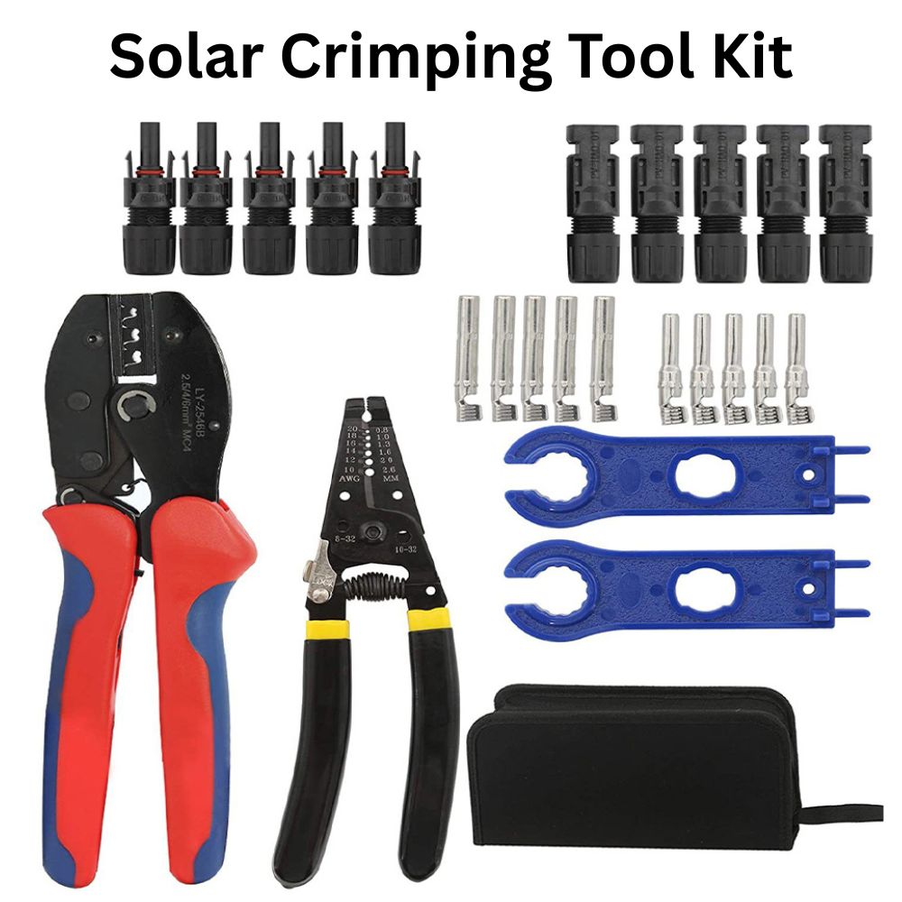 Solar Panel Crimping Tool Kit  MC4 Connector & Wire Stripper Set  Professional PV Cable Installation