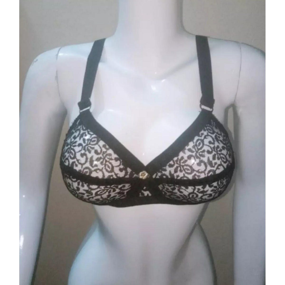Stylish Floral Design Non Paded Net Bra ( Best for Summer)