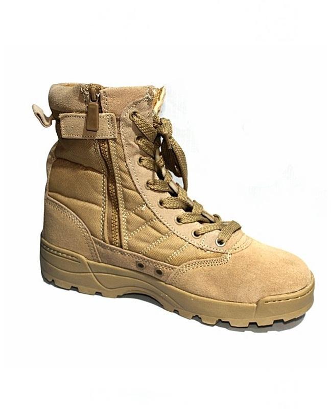 Long Zipper Army Delta Shoes