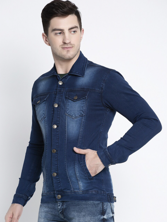 Mens Clothing Denim Jacket Stretchable