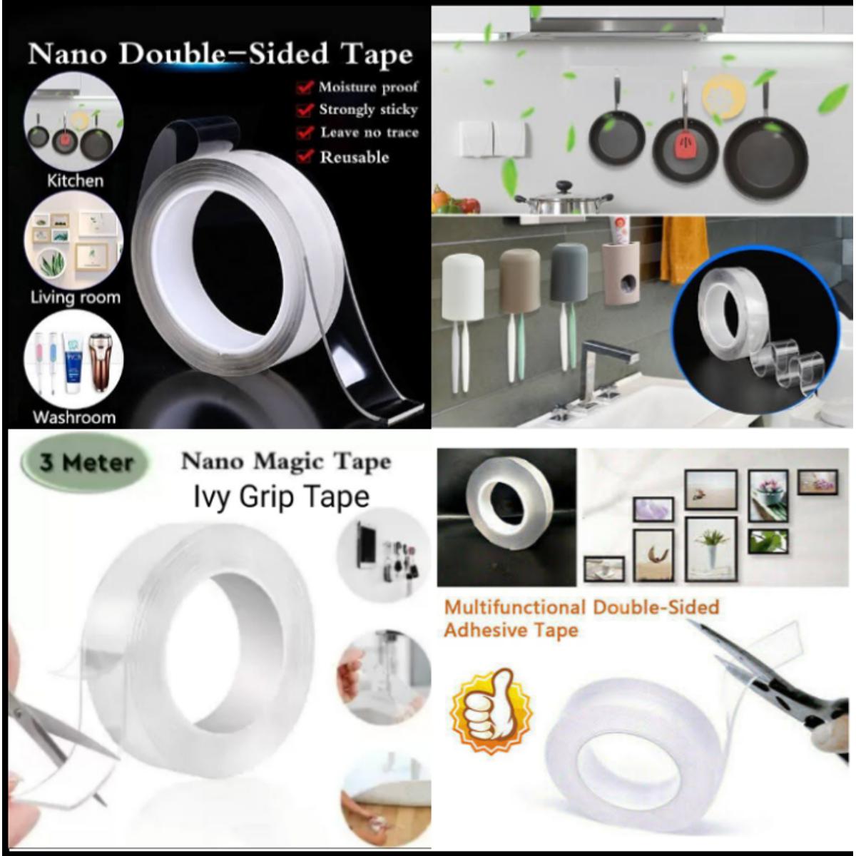 Pack Of 10 - Strong Glue Hook Loop Nylon Magic Tape Stickers Fastener Velcro  Double Sided Bed Sheet Sofa Mat Carpet Multi-Purpose Anti Slip