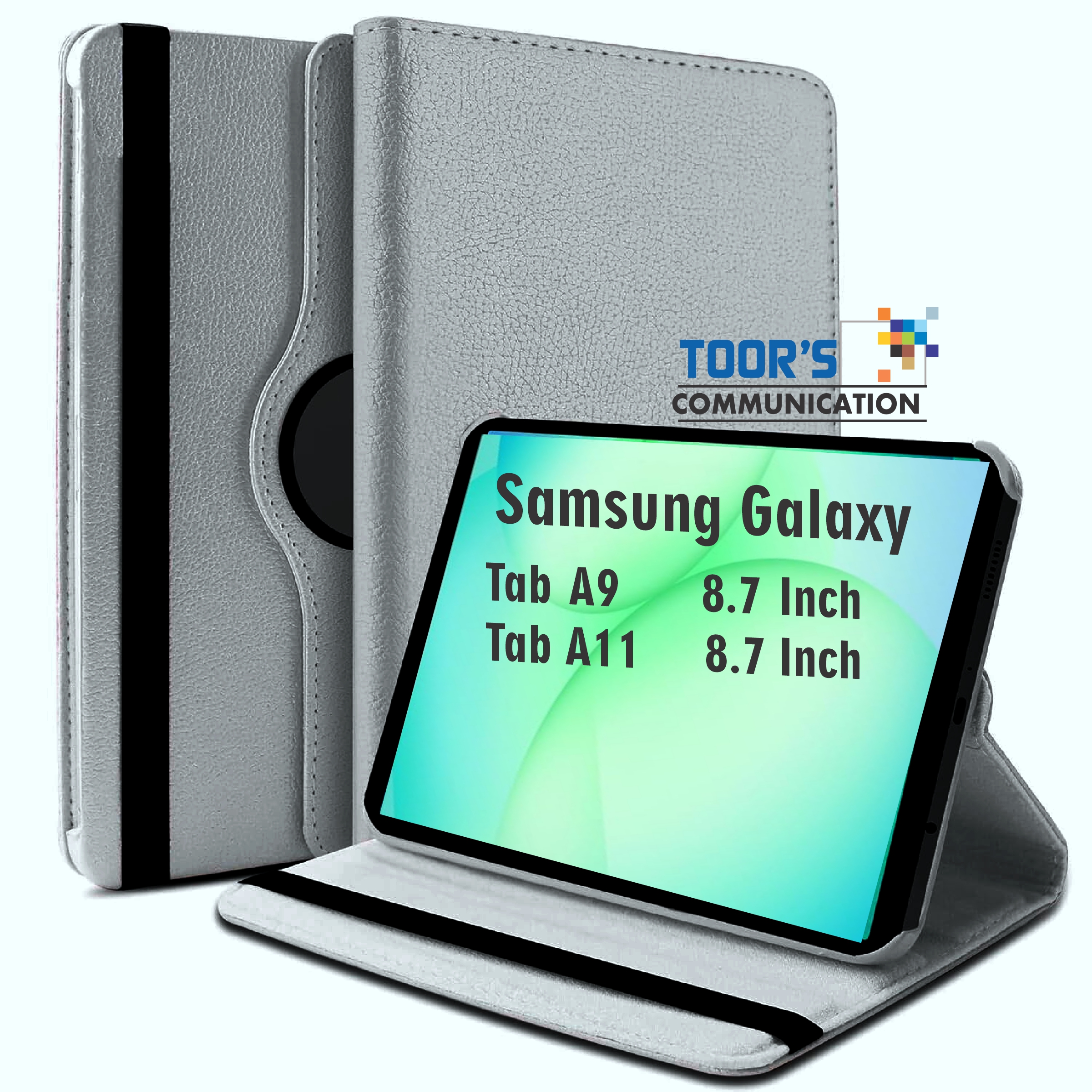 For CASE Samsung Galaxy Tab A11 (2025) 8.7 inch / Tab A9 2023 (8.7 inch) Flip Cover | 360 Degree Rotate Flip Cover | Flip Stand Cover Case for Tab A11/A9 Tablet Cover [SM-X110/X115/X117] Rotate 360
