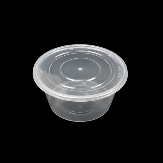 Buy China Wholesale Round Transparent 300ml-3500ml Disposable Takeaway Food Plastic  Container With Lid & Disposable Food Container $0.035