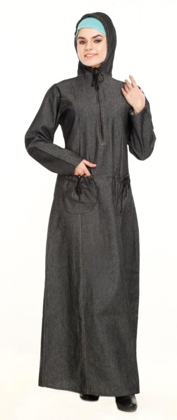 denim abaya daraz