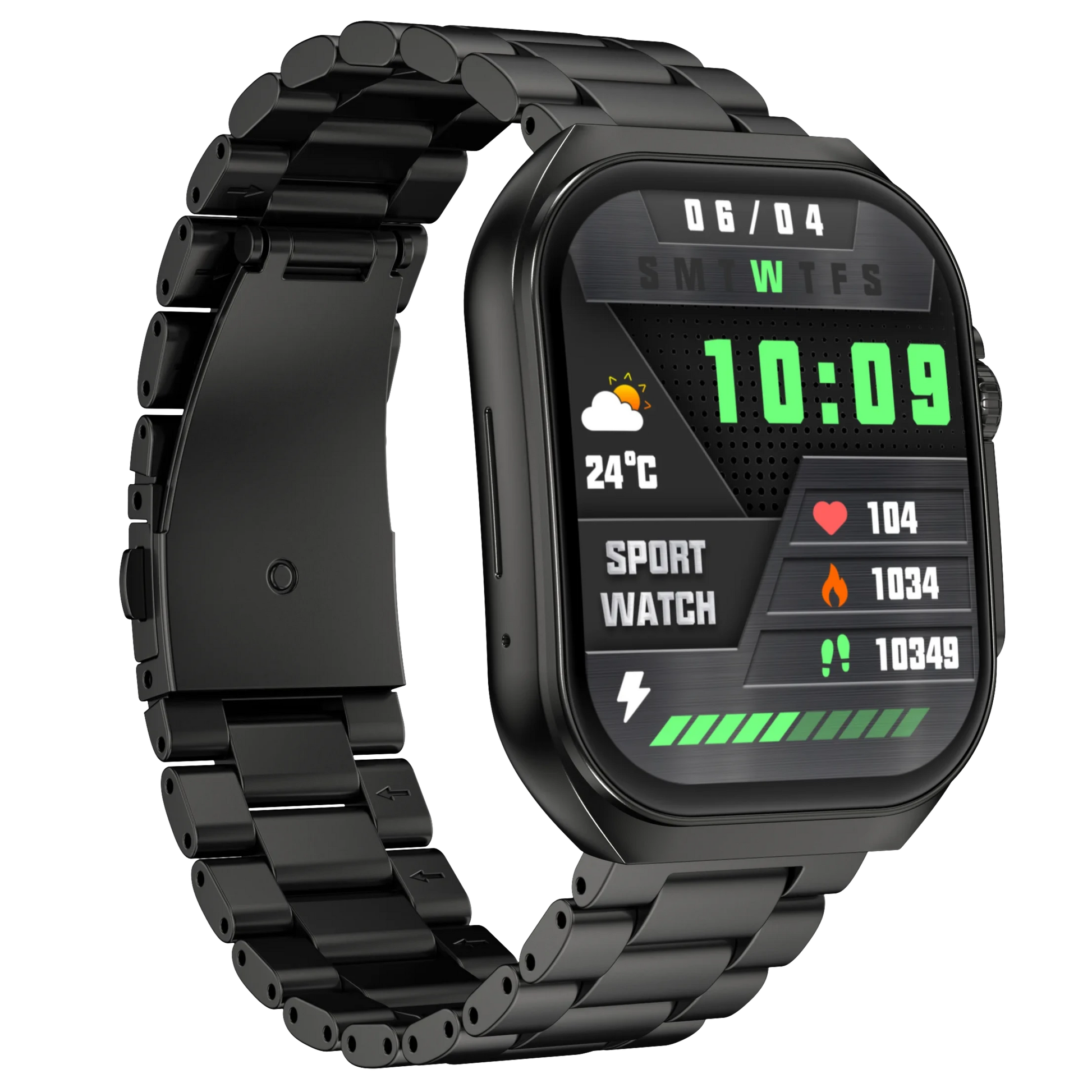 Zero® Elite Smart Watch | 2.04" AMOLED Display, Bluetooth 5.3, Health Monitoring, IP67 Waterproof | All-in-One Fitness and Lifestyle Smartwatch