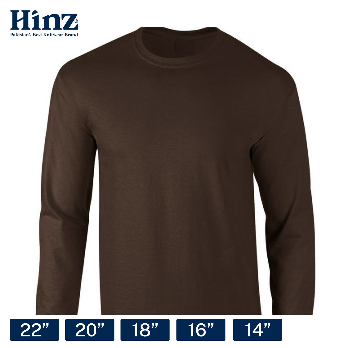 Regular Fit Crew Neck Long Sleeve Sweatshirt - Charcoal – Hinz Knit