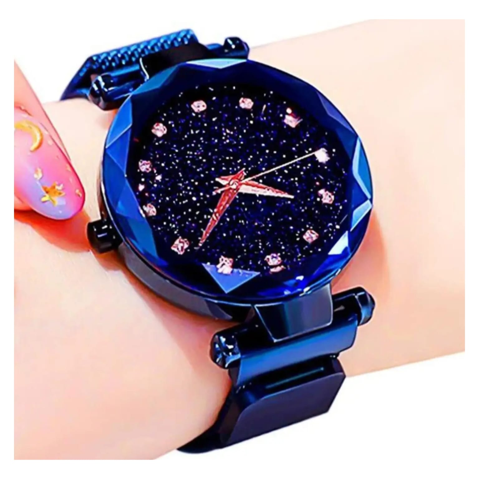 Watch for Girls | Women Watch | Fashion House 786 Starry Sky Analog Watch | Magnetic Mesh Strap Magnet Buckle | Luxury Ladies Wrist Watch | Fashion Watch for College Office Daily Wear | Gift for Girls