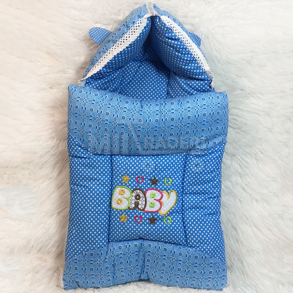 High Quality New Baby Hood Collar Sleeping Bag Carry Nest With Ears Style Hoodie Full Cover Cotton Safety Crib 0-1 Year Infant Portable Baby Cots Crib Baby Sleeping Bag - baby bistar gaddi bed accessories for baby bistar infant newborn dipper bag (Origenl