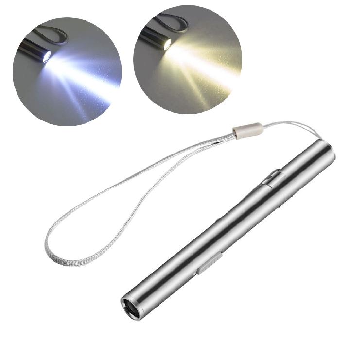 Doctor Torch Super Bright Led Torch AAA Batteries Metal Body For Home & Outdoor Sport Doctor Egg Cuddling