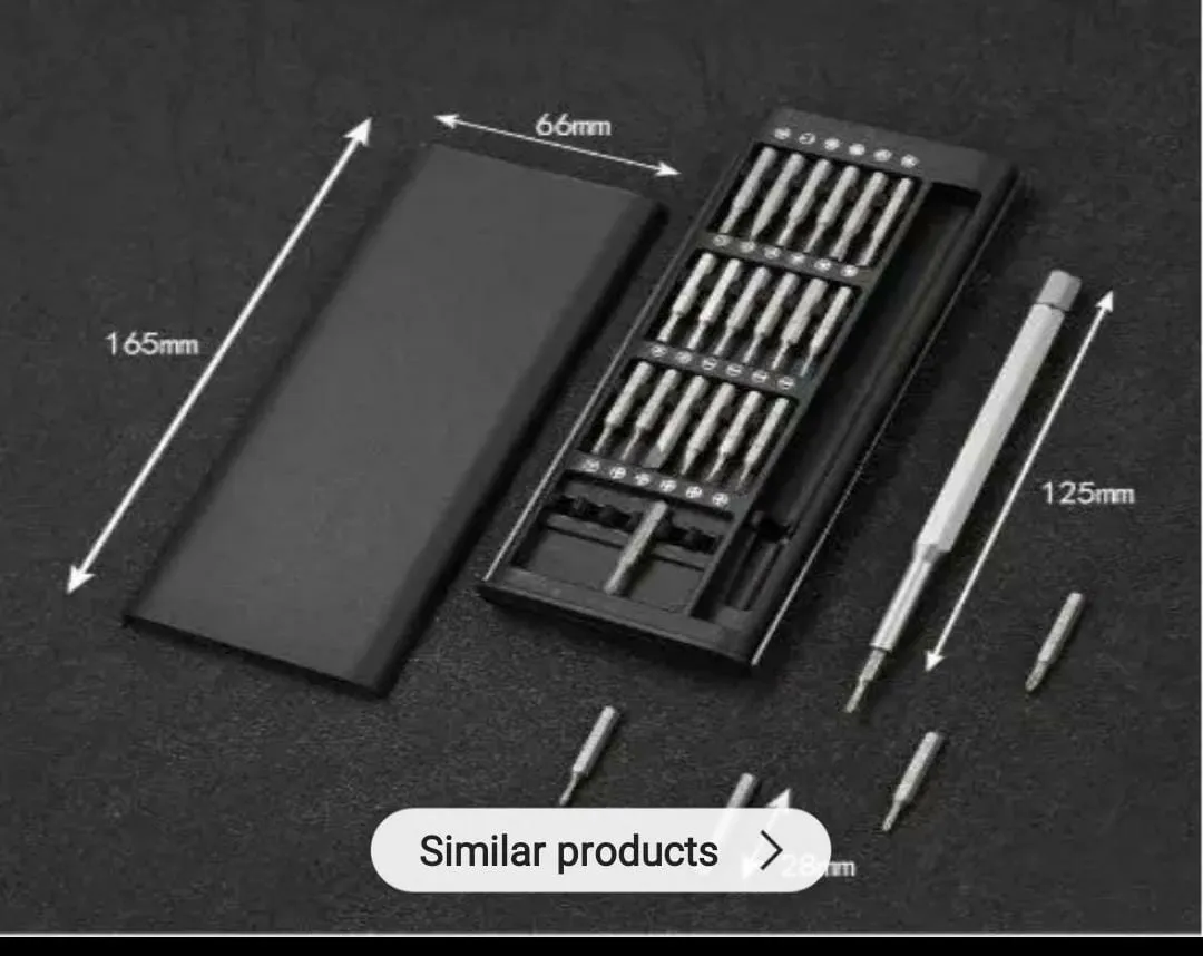 25 in 1 Hardware Kit/Screwdriver Set 25 in 1 With Case Multifunctional Mobile Repairing Tools For Mobiles Phones Cell Phone Tablets Computers Repair Mini Hand Tool Kit/Precision Screwdriver Set - Magnetic Driver Bits, S2 Steel Pocket Tool Kit for Elect