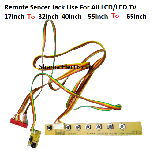 LCD/LED TV Remote control Sensor kit jack and Button Panel Kit Use All ...