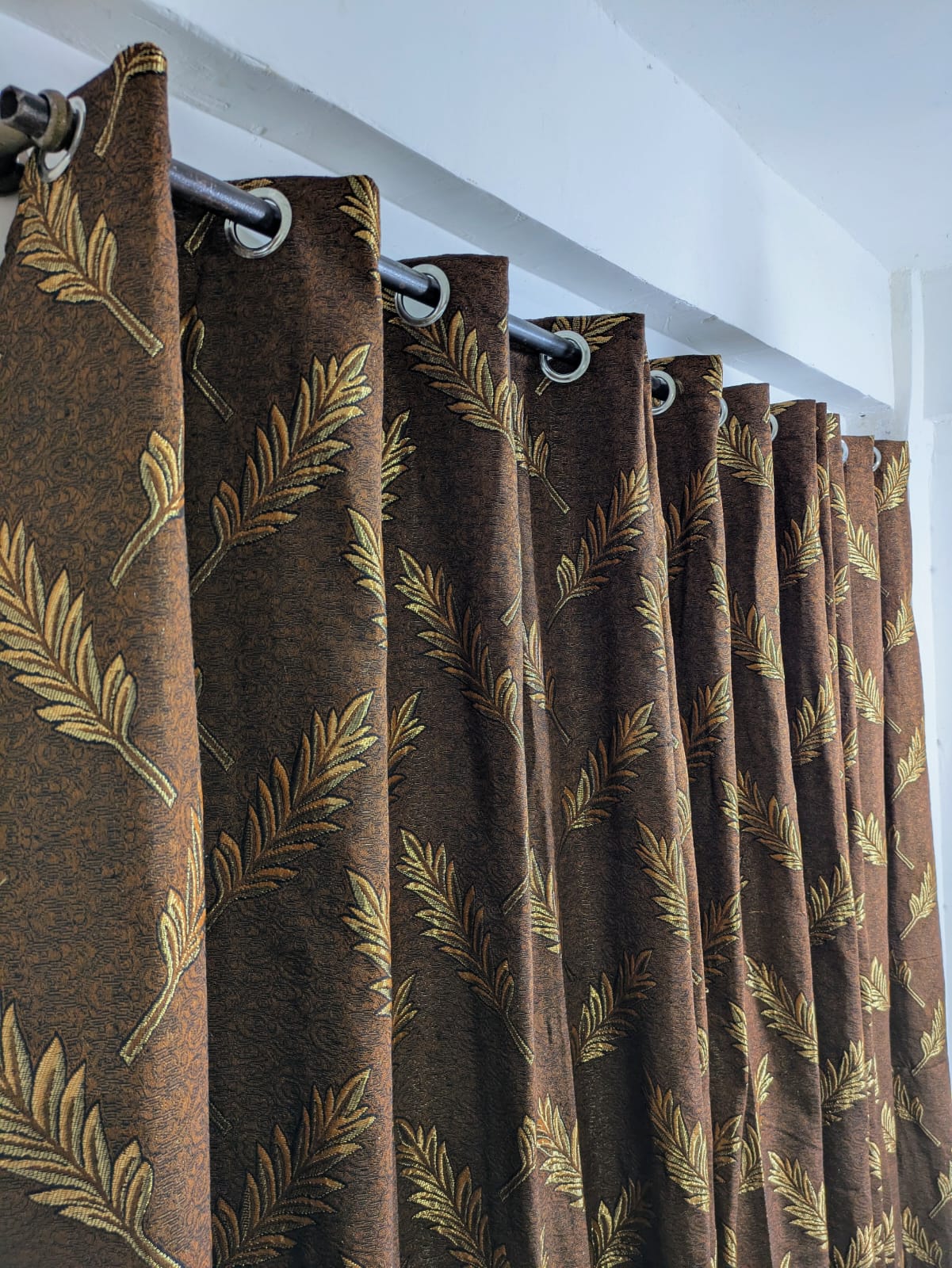 High Quality Premium Curtain 1Pc Parda (55*96 Inches) Elegant & Crystal Designs With Guaranteed Ring(Eyelet) For Bedroom & Living Room