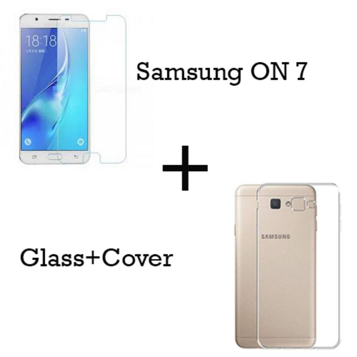 Pack of Samsung Galaxy On7 2016 Back Cover Transparent Soft