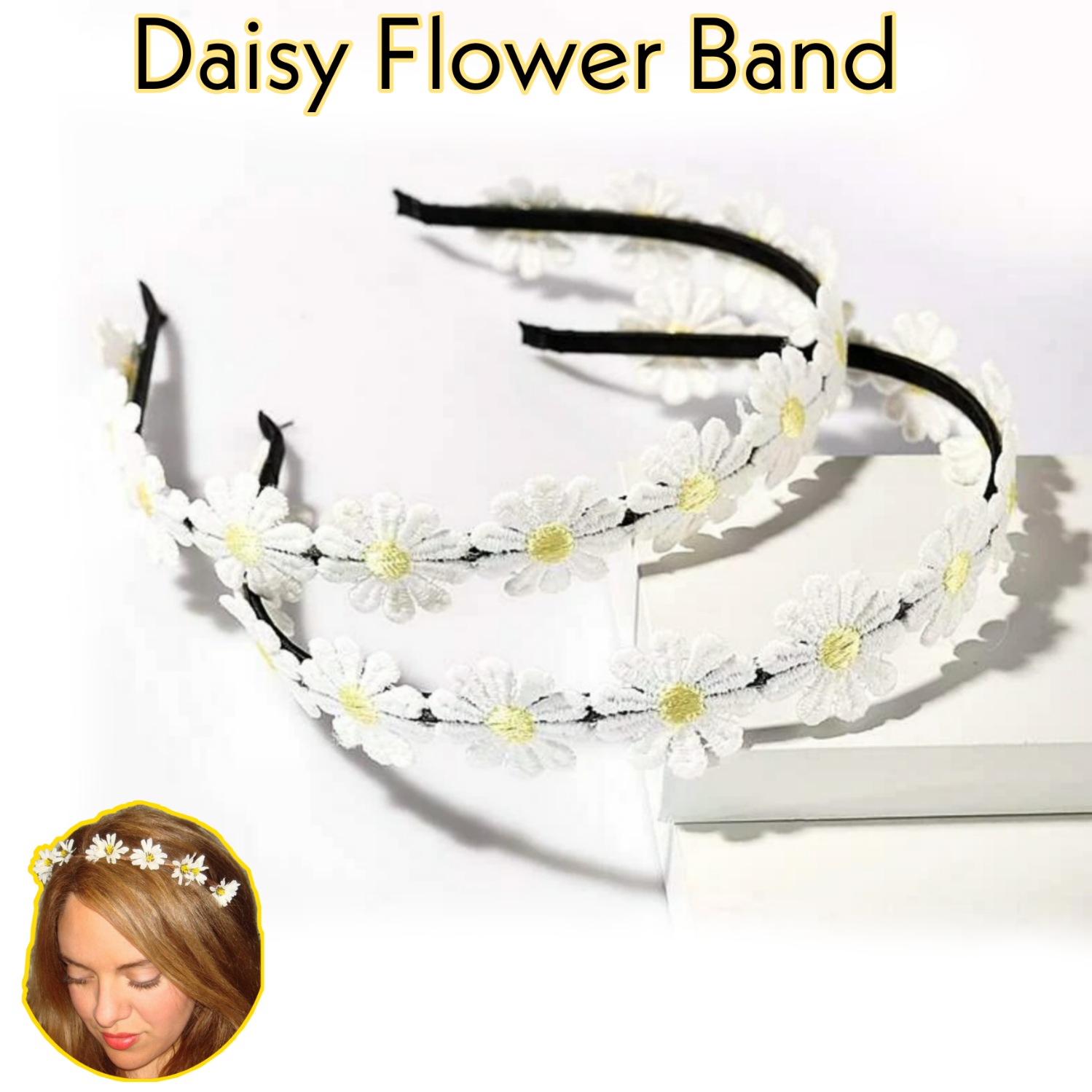 Hippie Daisy Headband