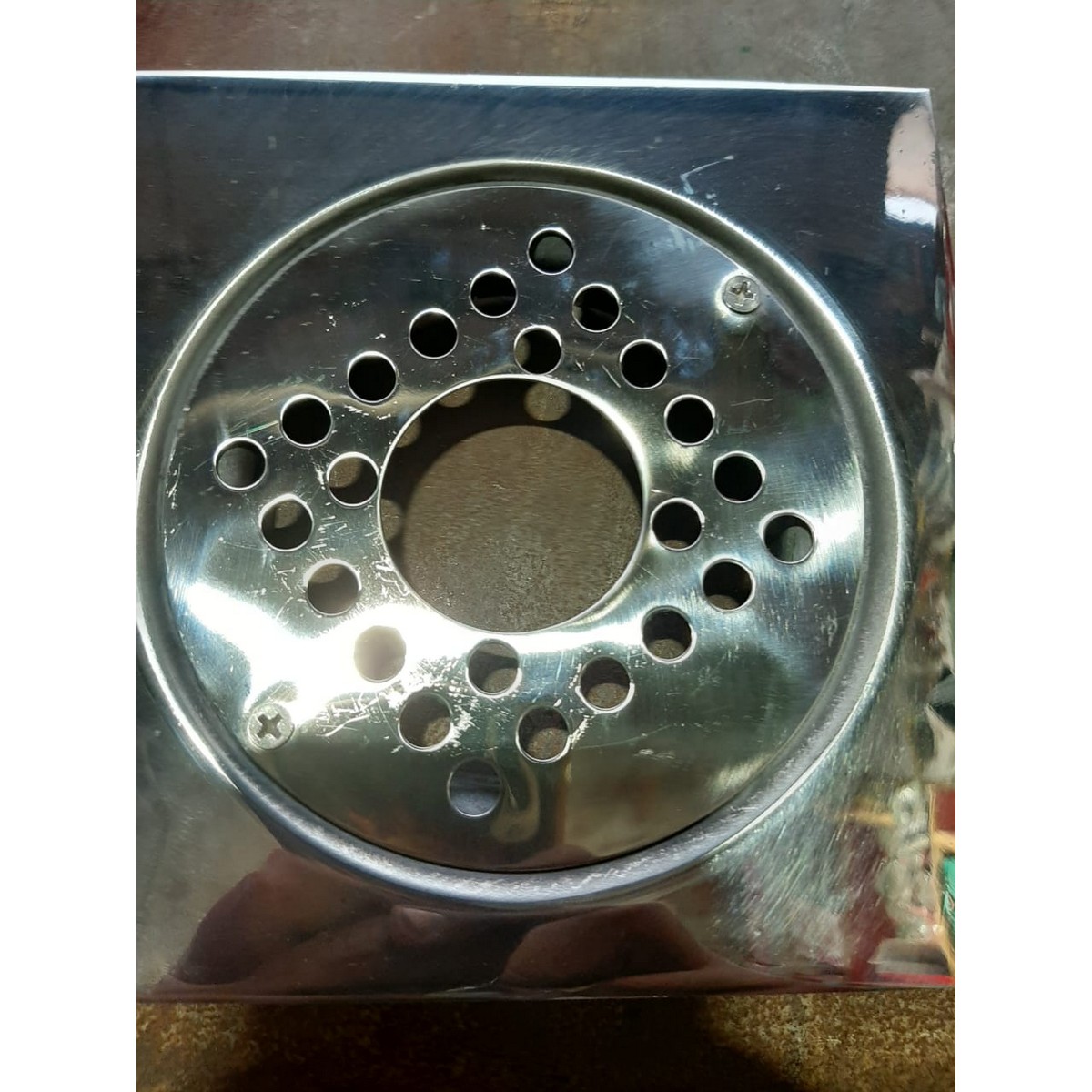 Water Floor Drain Cover Bathroom Floor Drain Waste Jali Screw Hole ...