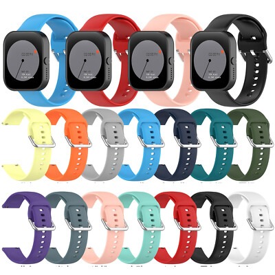 22mm Silicone Strap Soft Waterproof Replacement Watch Band Adjustable Flexible Sports Wrist Strap Universal Fit