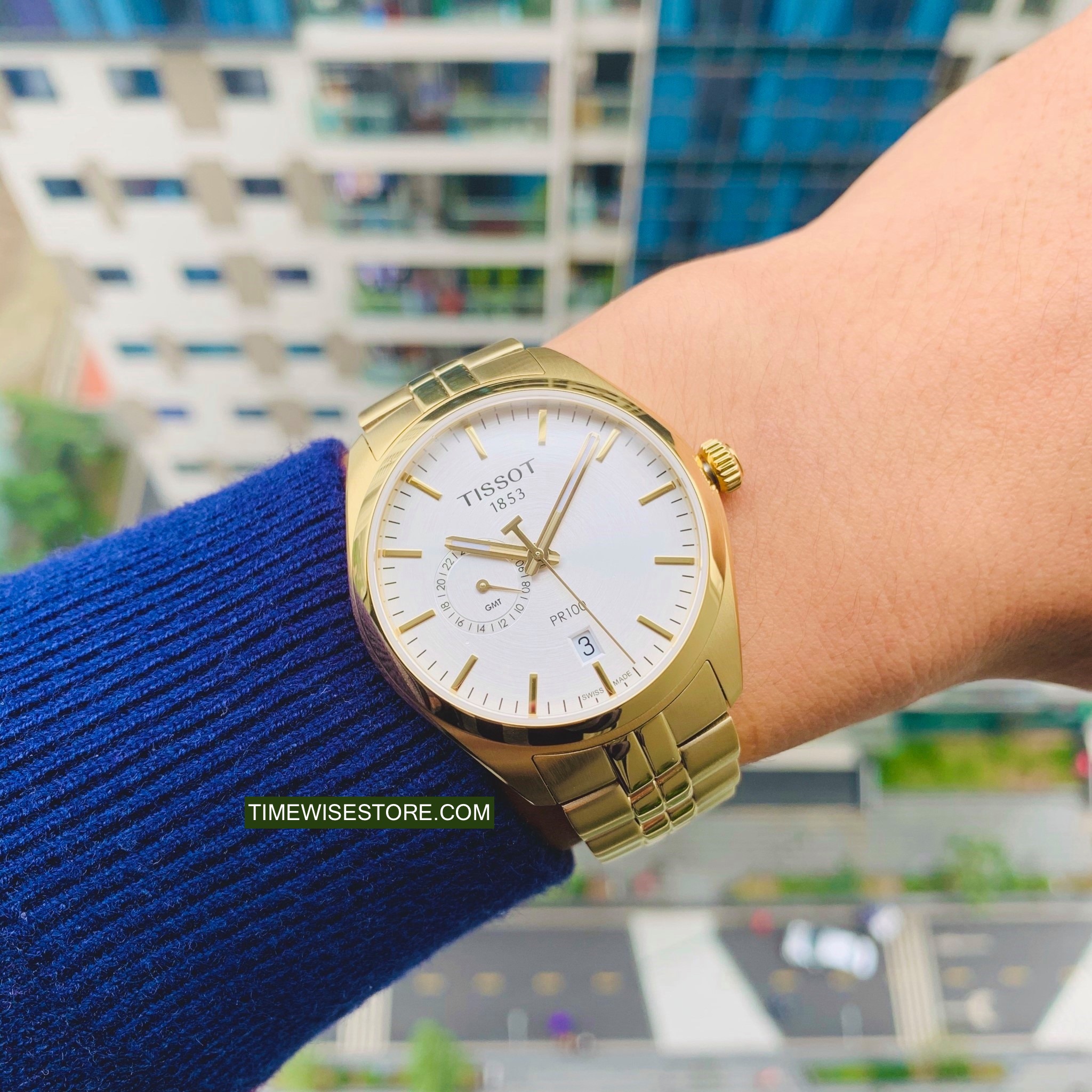 Tissot PR 100 Dual Time Silver Dial Men's Watch: Buy Online at Best Prices  in Pakistan | Daraz.pk