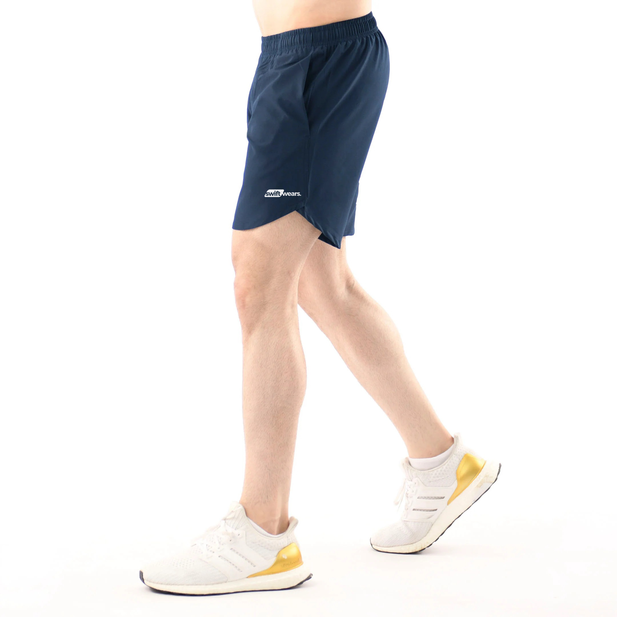 Swift Wears Men Performance Running Sports Shorts Gym Fitness Football Black