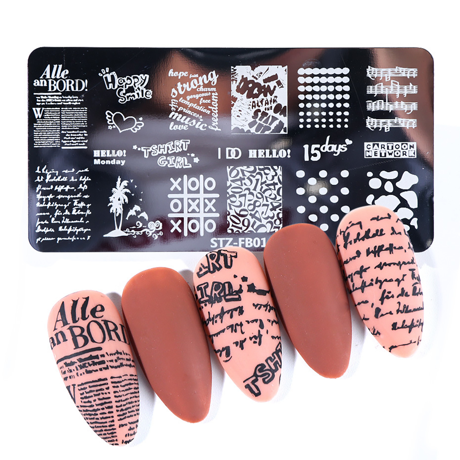 Nail Stamping Plates Multiple Printing Nail Art Making Stainless Steel