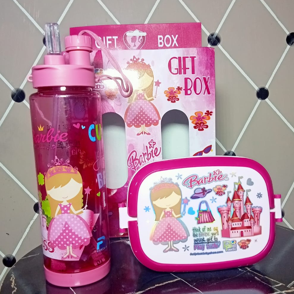 2 in 1 Water Bottle and Lunch Box Gift Set for Kids, School Tiffin Box ...