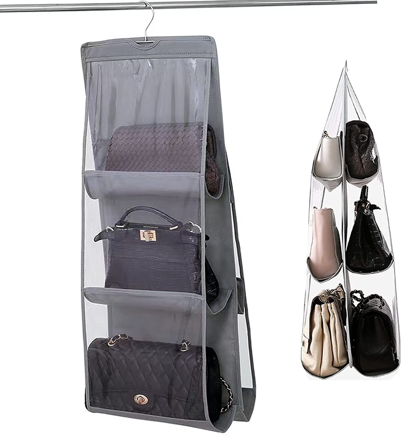 Abrish Home Tex 8 Pockets Hanging Purse Handbag Organizer 1 Pcs with